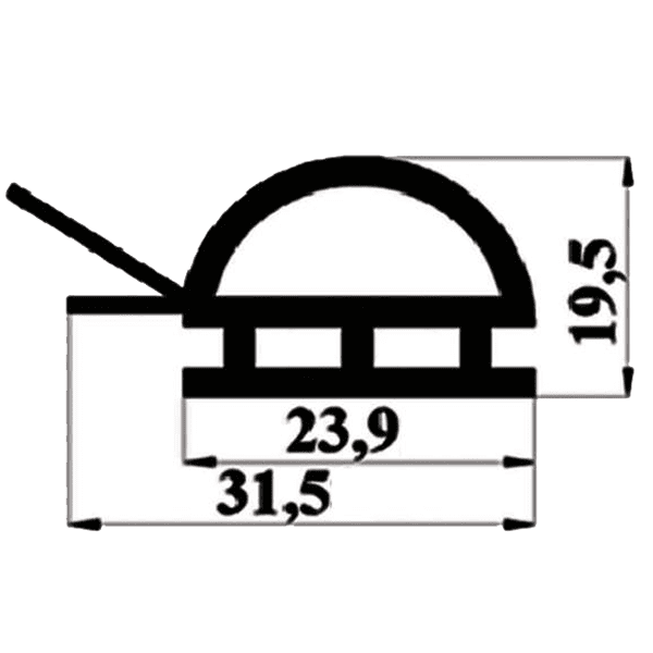 كاوتش ثلاجات العرض (P-023)